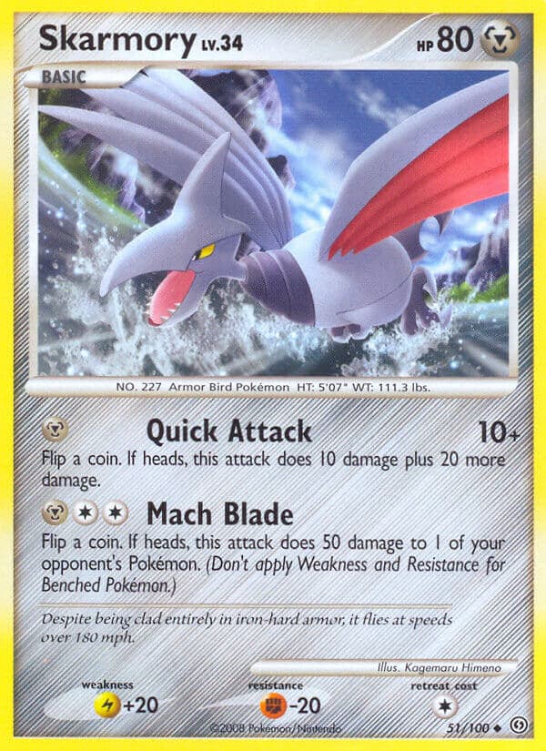 Skarmory — Stormfront Pokémon card