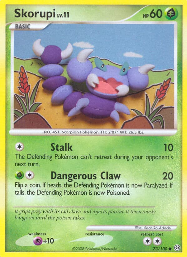 Skorupi — Stormfront Pokémon card