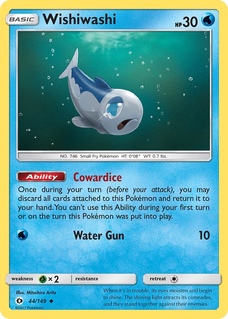 Wishiwashi — Sun & Moon Pokémon card