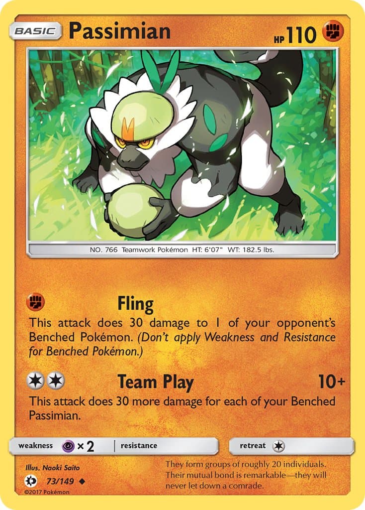 Passimian — Sun & Moon Pokémon card