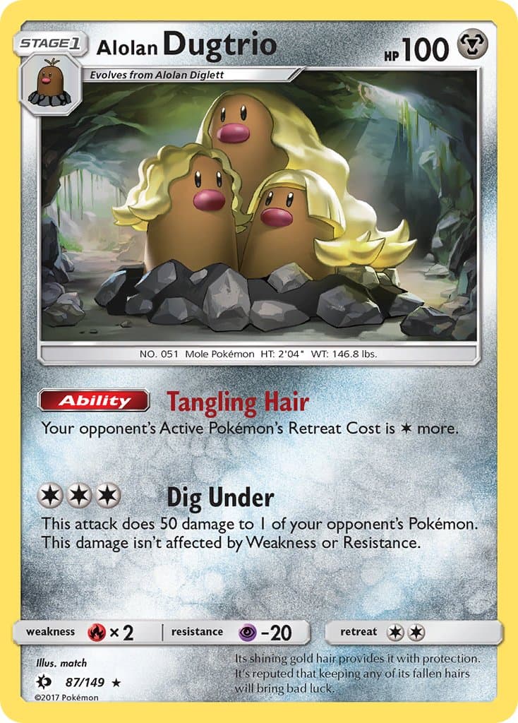 Alolan Dugtrio — Sun & Moon