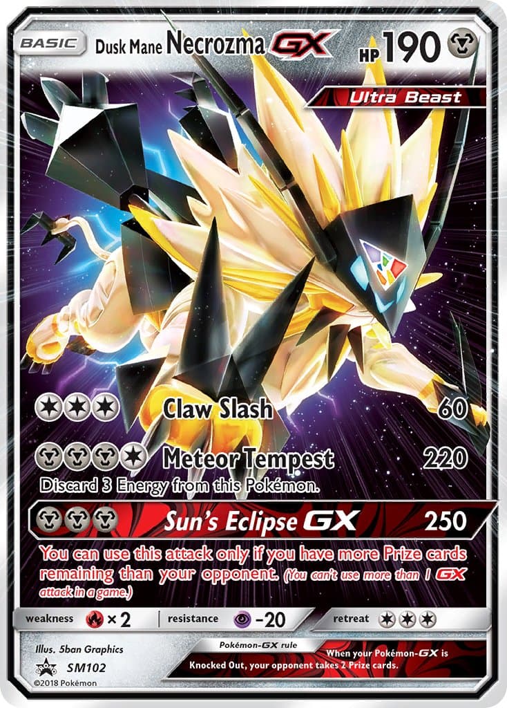 Dusk Mane Necrozma Gx — Sun Moon Promos Pokémon card