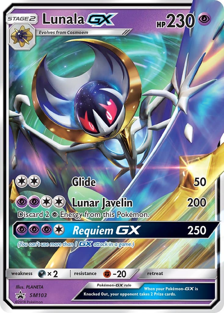 Lunala Gx — Sun Moon Promos Pokémon card