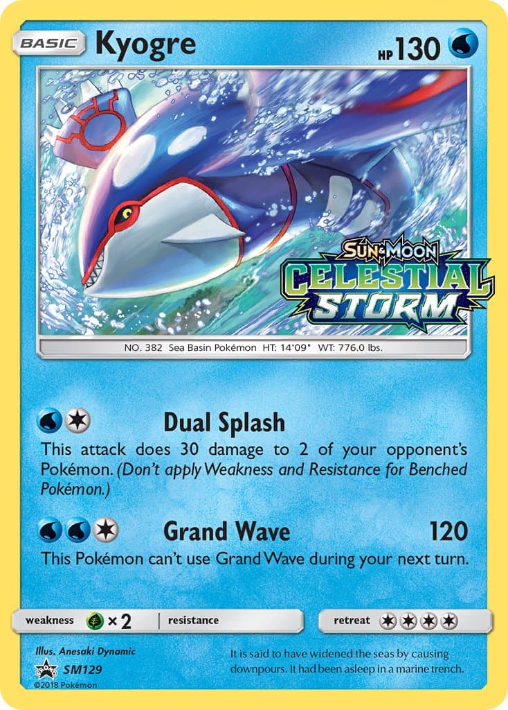 Kyogre — Sun Moon Promos
