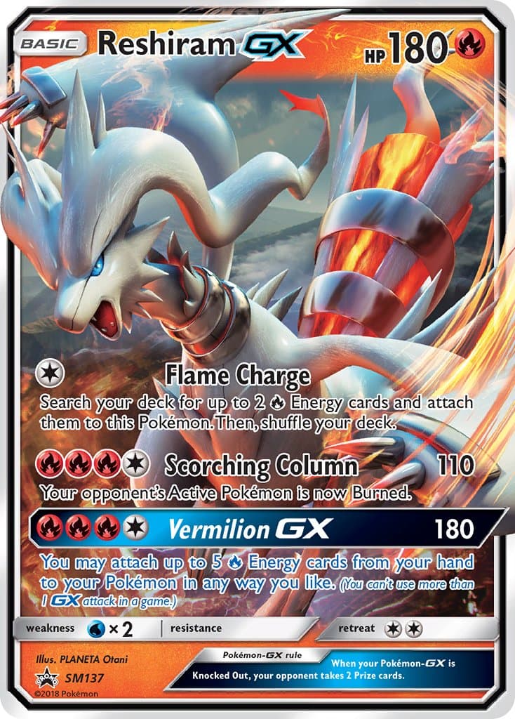 Reshiram Gx — Sun Moon Promos