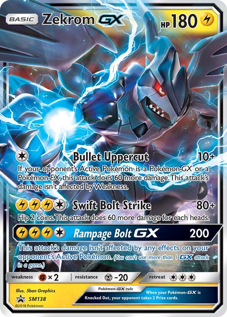 Zekrom Gx — Sun Moon Promos Pokémon card