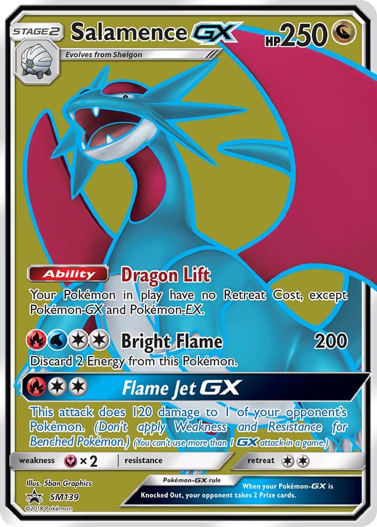 Salamence Gx — Sun Moon Promos Pokémon card