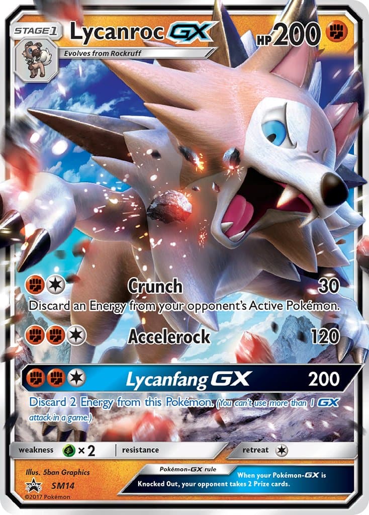 Lycanroc Gx — Sun Moon Promos