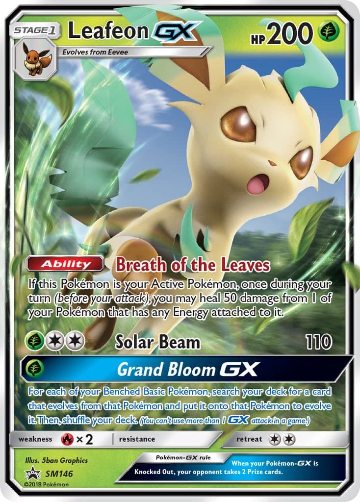 Leafeon Gx — Sun Moon Promos