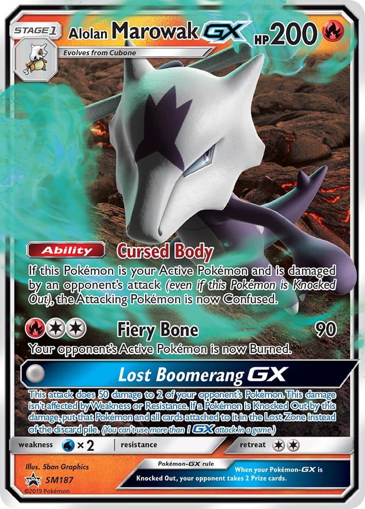 Alolan Marowak Gx — Sun Moon Promos Pokémon card