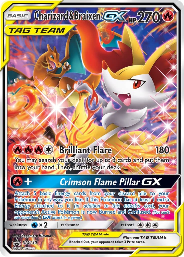 Charizard Braixen Gx — Sun Moon Promos Pokémon card