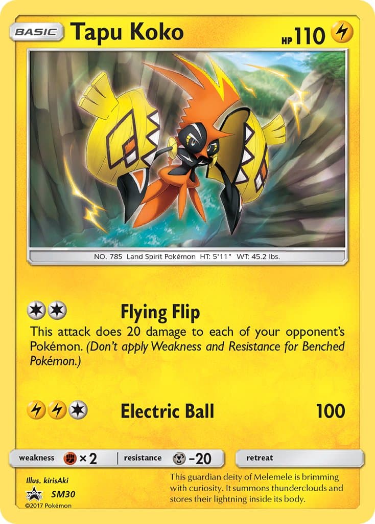Tapu Koko — Sun Moon Promos