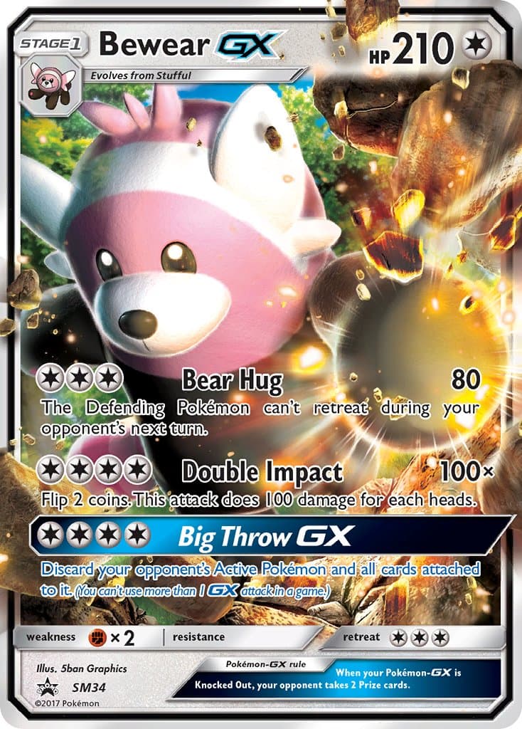 Bewear Gx — Sun Moon Promos Pokémon card