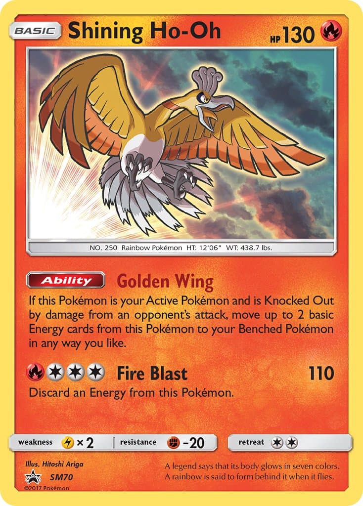 Shining Ho Oh — Sun Moon Promos Pokémon card