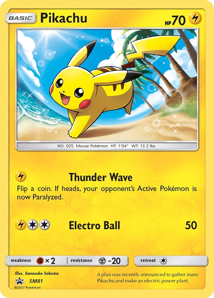 Pikachu — Sun Moon Promos Pokémon card