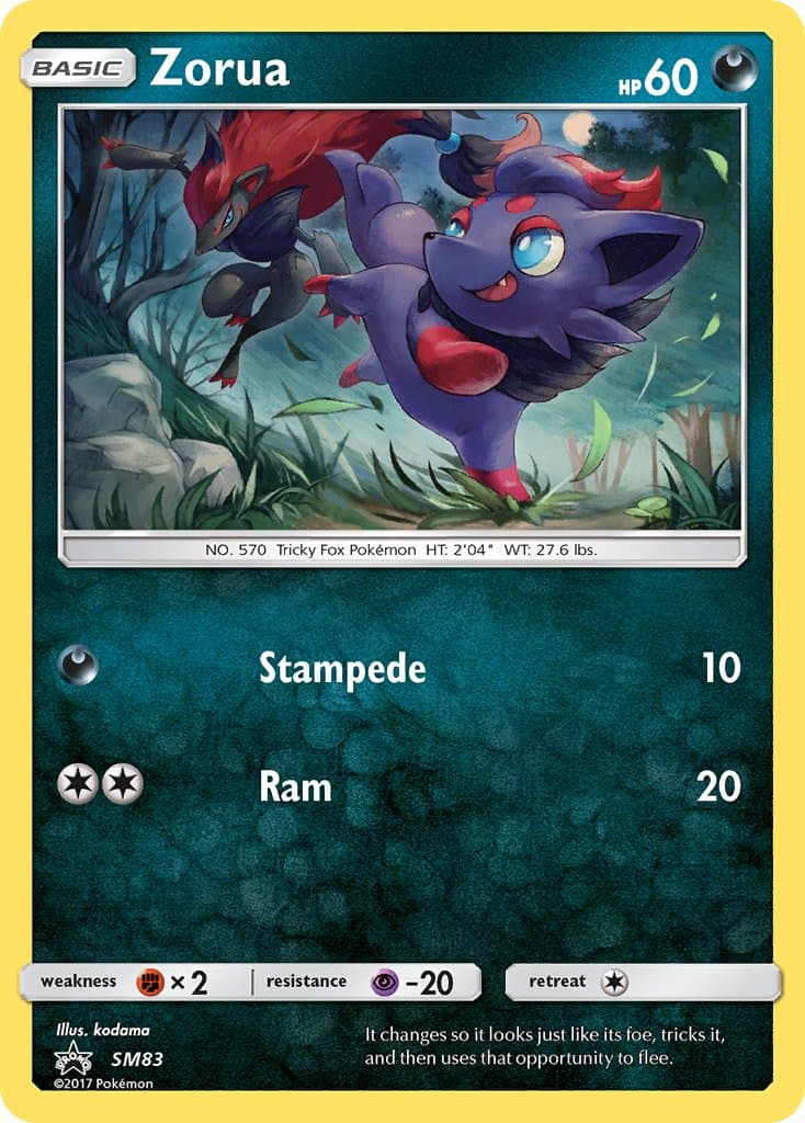 Zorua — Sun Moon Promos