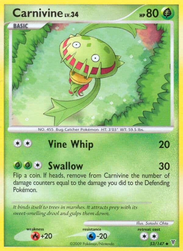 Carnivine — Supreme Victors Pokémon card