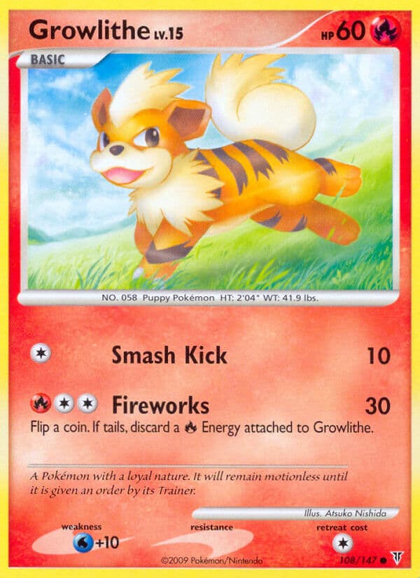Growlithe — Supreme Victors Pokémon card
