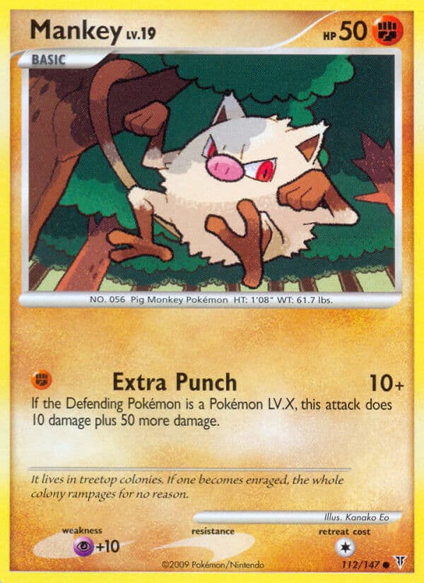 Mankey — Supreme Victors Pokémon card