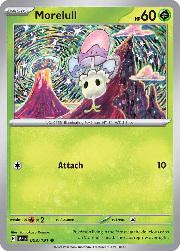Morelull — Surging Sparks Pokémon card