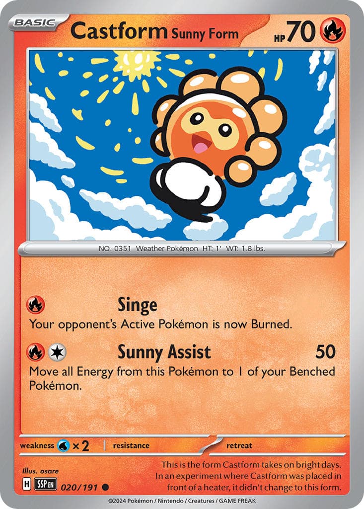 Castform Sunny Form — Surging Sparks