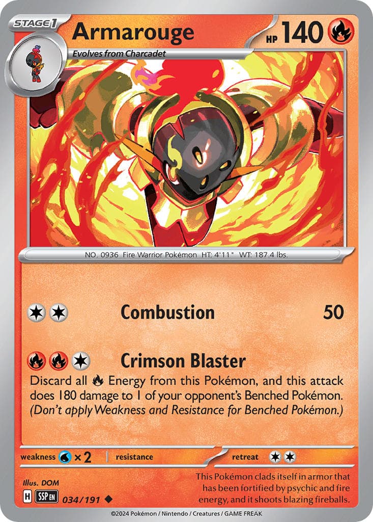 Armarouge — Surging Sparks Pokémon card