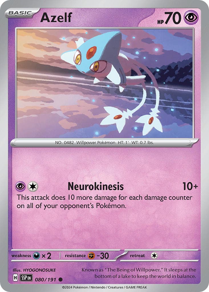Azelf — Surging Sparks Pokémon card