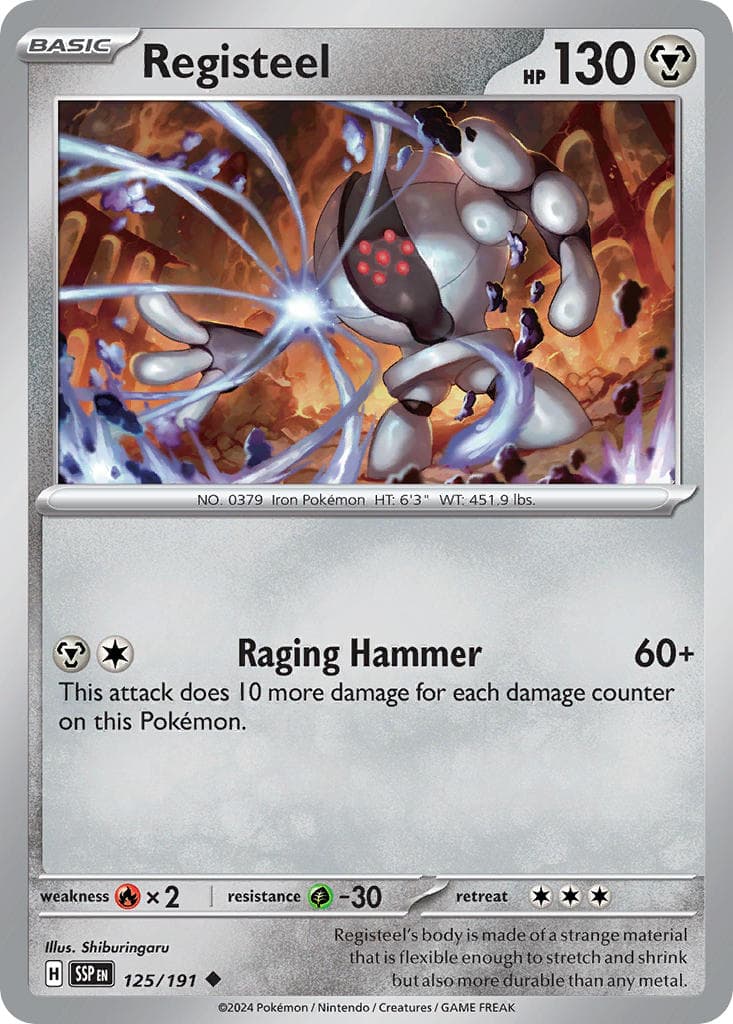 Registeel — Surging Sparks Pokémon card