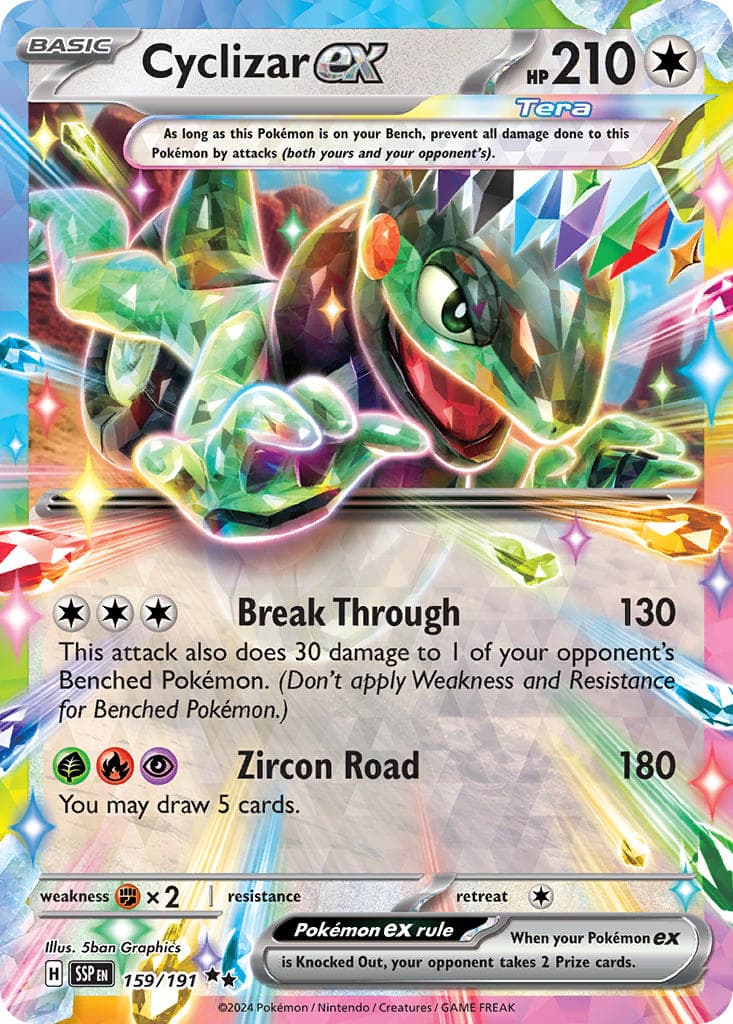 Cyclizar ex — Surging Sparks Pokémon card