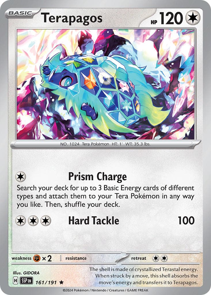 Terapagos — Surging Sparks Pokémon card