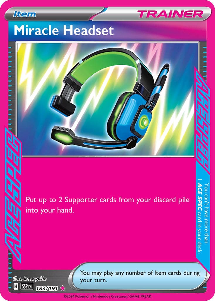 Miracle Headset — Surging Sparks Pokémon card