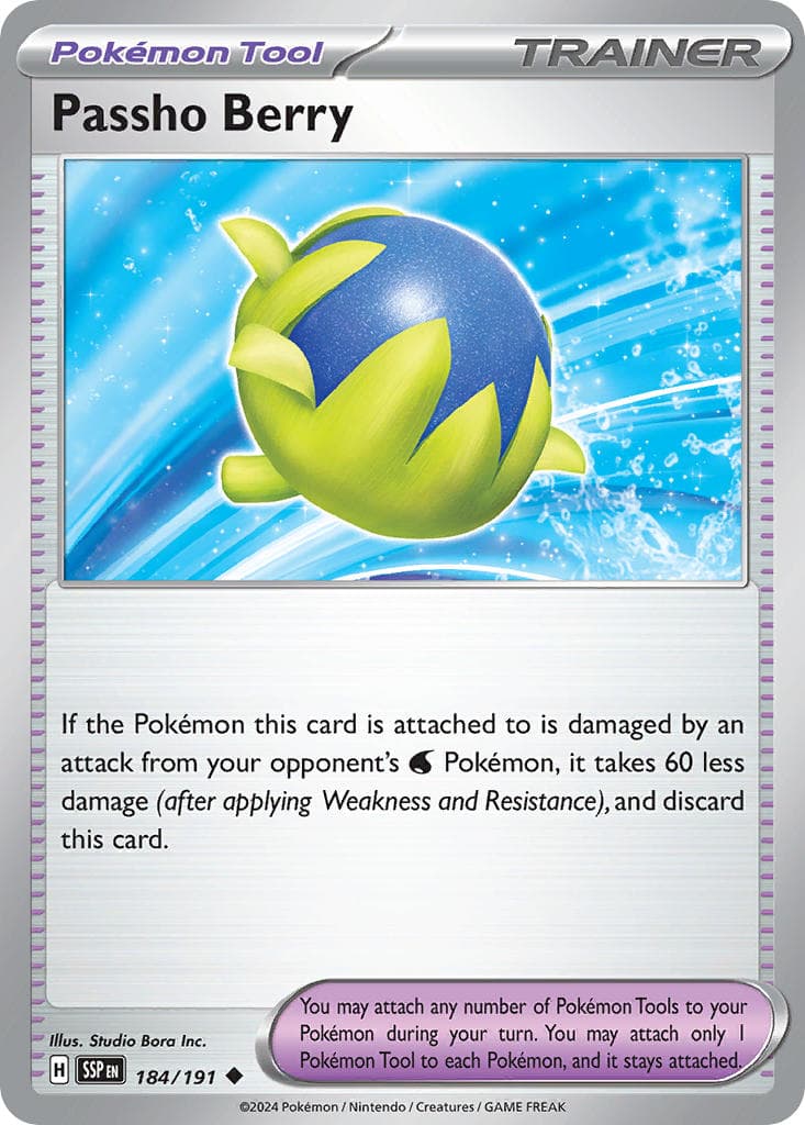 Passho Berry — Surging Sparks Pokémon card