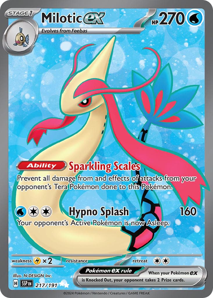 Milotic ex — Surging Sparks Pokémon card