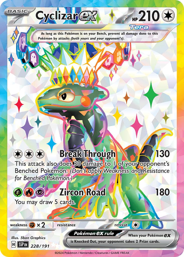 Cyclizar ex — Surging Sparks Pokémon card