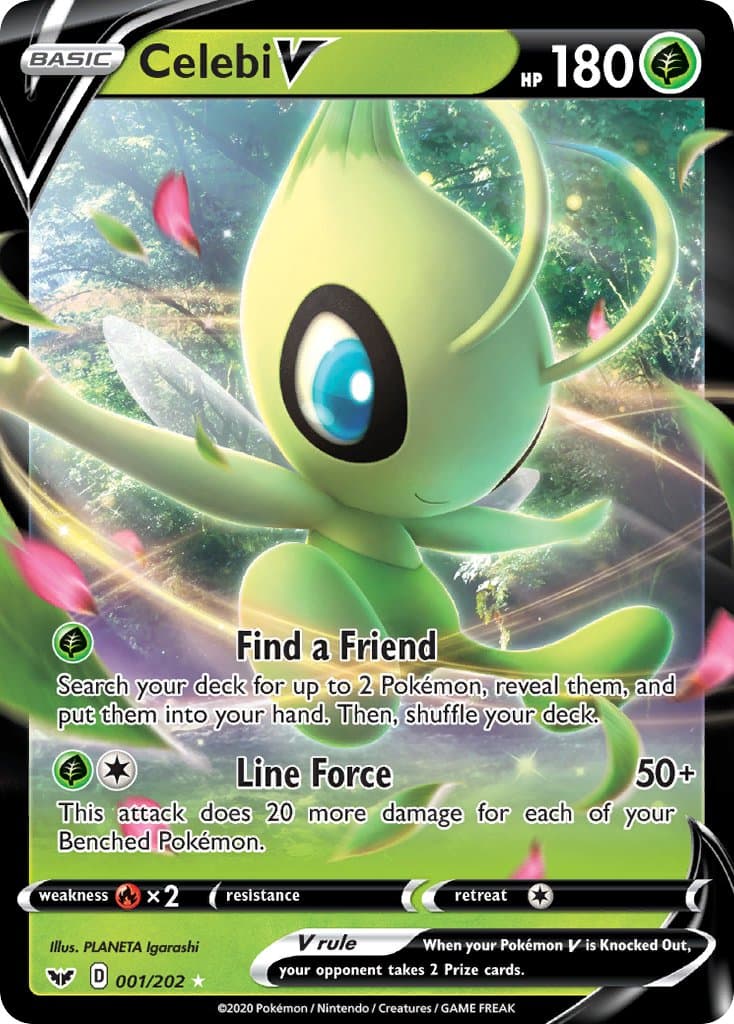 Celebi V — Sword & Shield Pokémon card