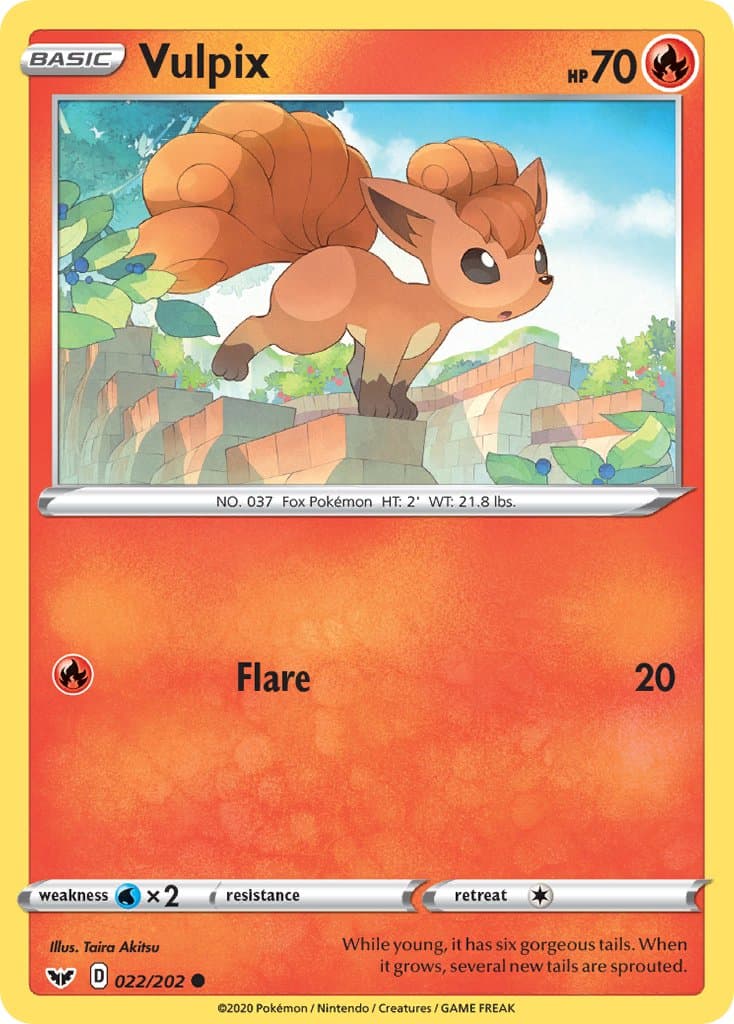 Vulpix — Sword & Shield Pokémon card
