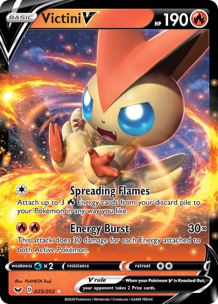 Victini V — Sword & Shield Pokémon card