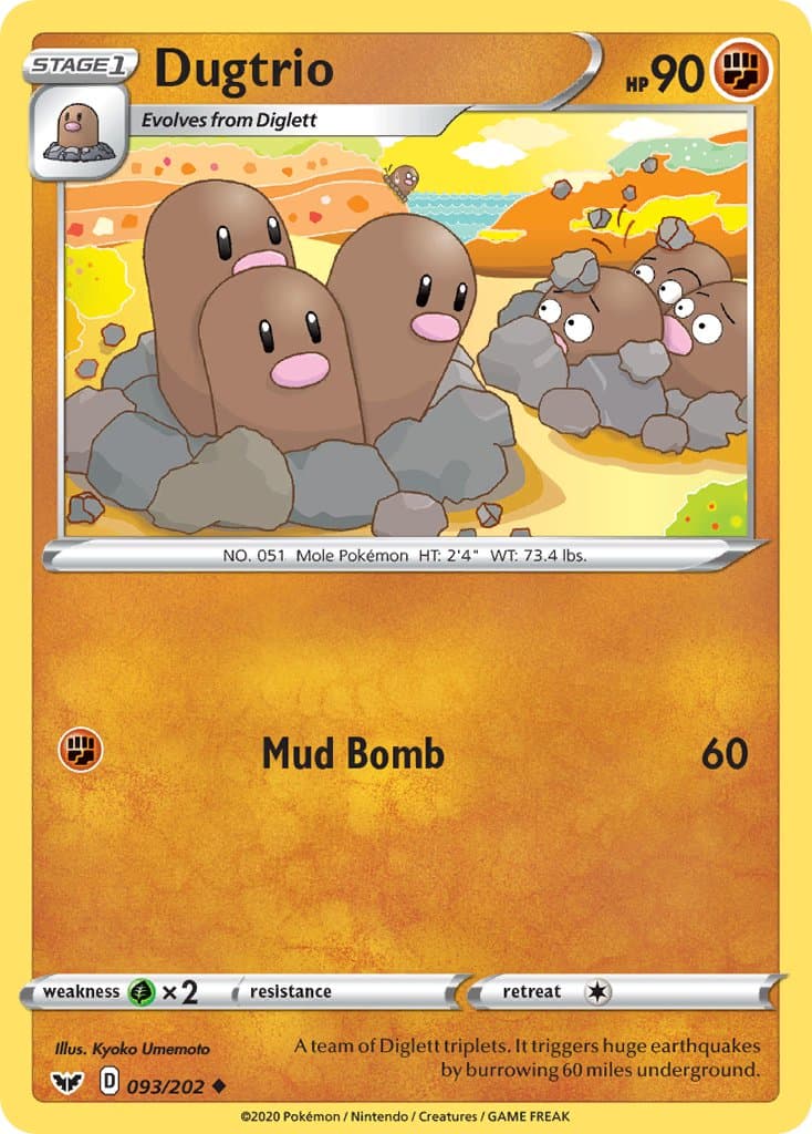 Dugtrio — Sword & Shield