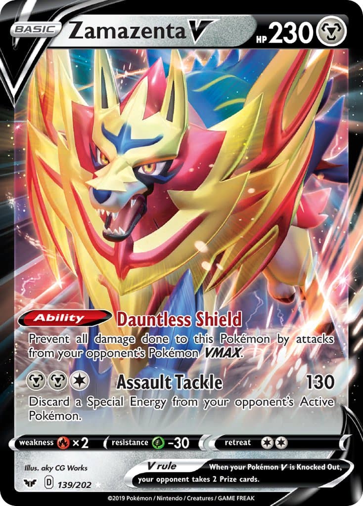 Zamazenta V — Sword & Shield Pokémon card