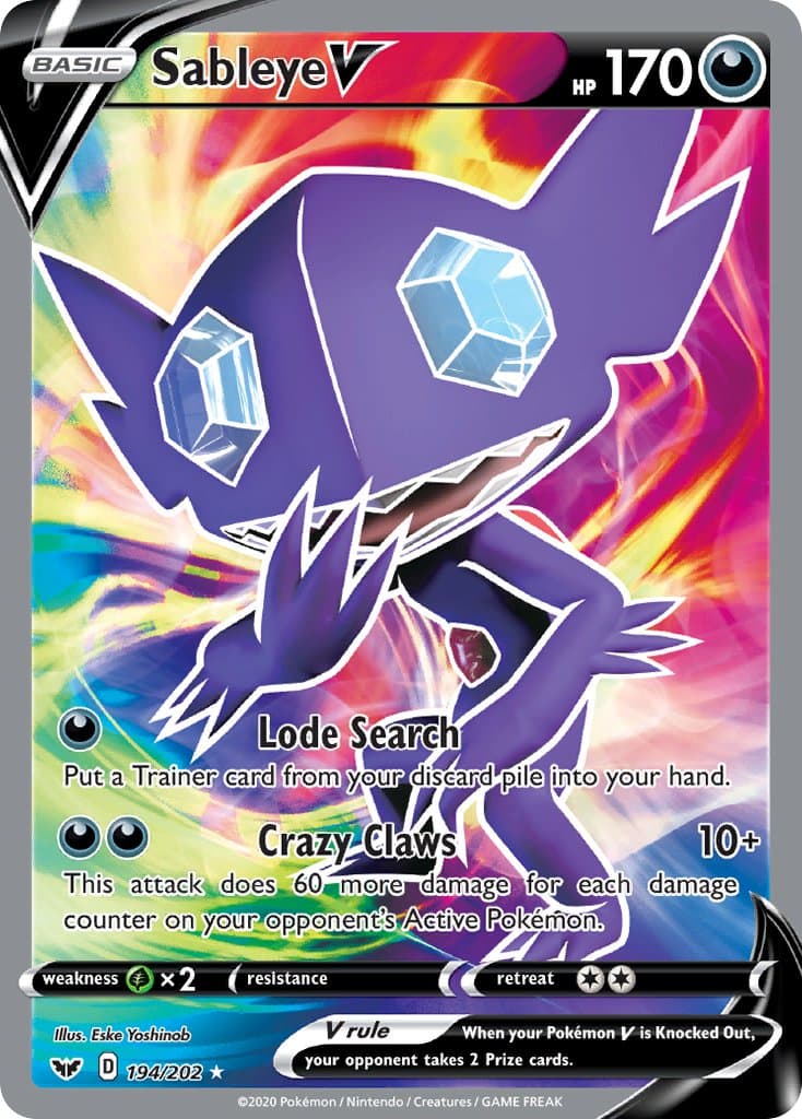 Sableye V — Sword & Shield