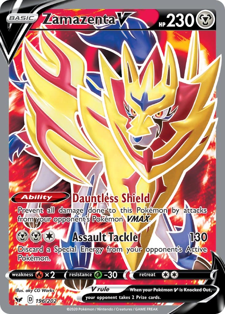 Zamazenta V — Sword & Shield Pokémon card