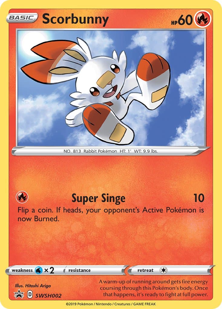 Scorbunny — Sword Shield Promos Pokémon card