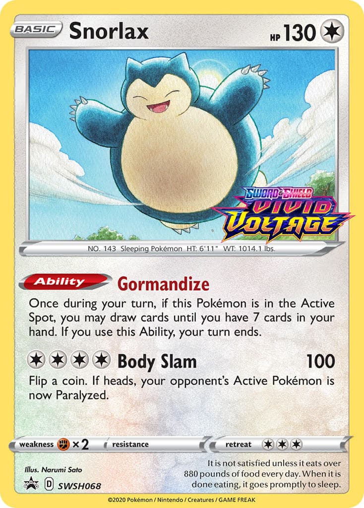 Snorlax — Sword Shield Promos