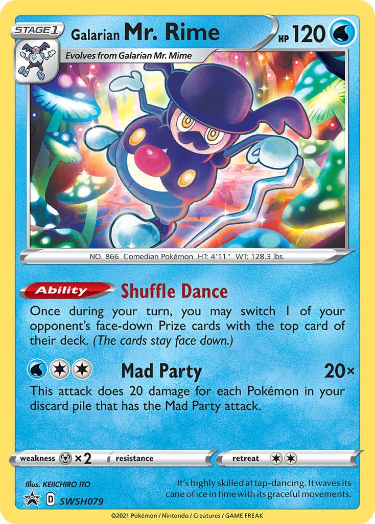 Galarian Mr Rime — Sword Shield Promos Pokémon card