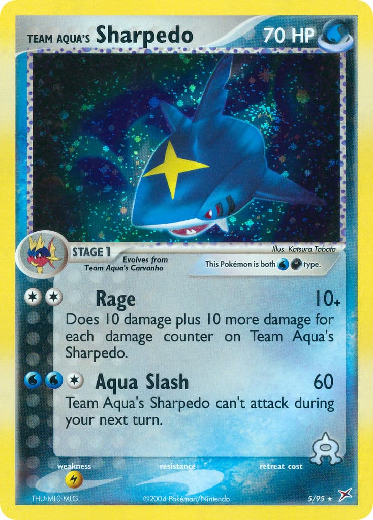 Team Aquas Sharpedo — Team Magma vs Team Aqua Pokémon card