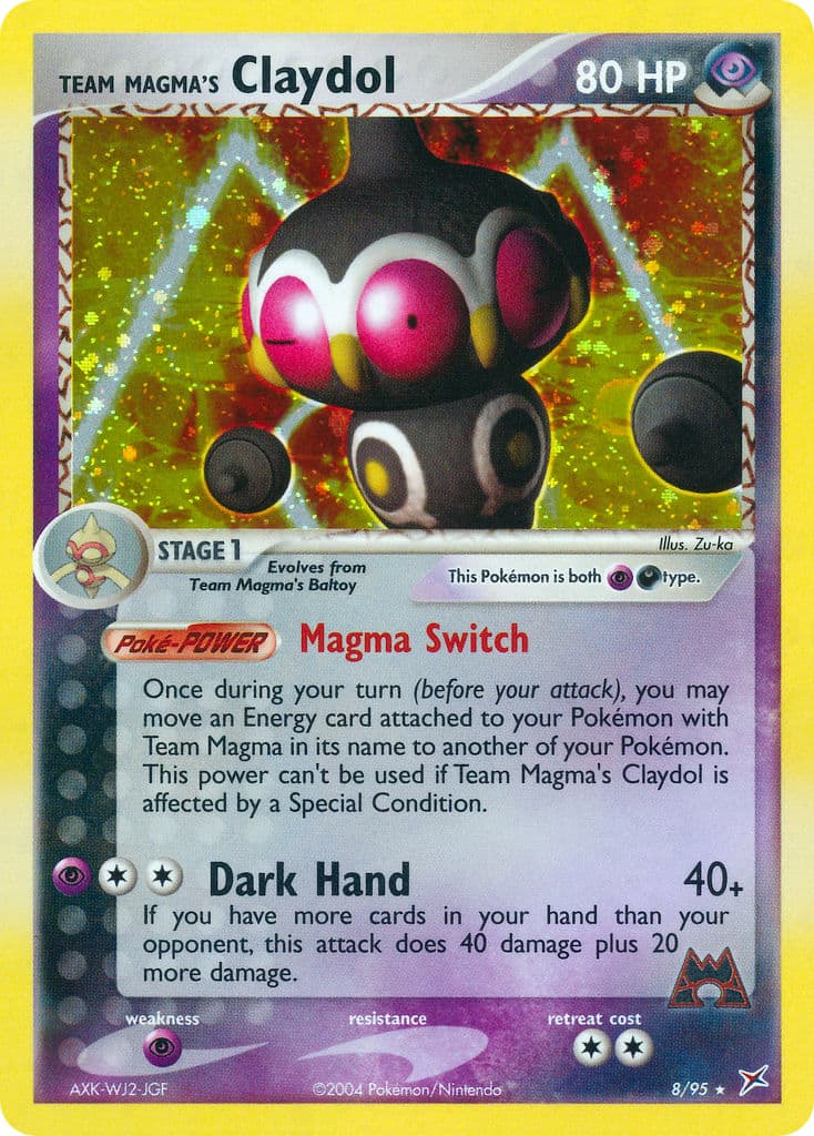 Team Magmas Claydol — Team Magma vs Team Aqua Pokémon card