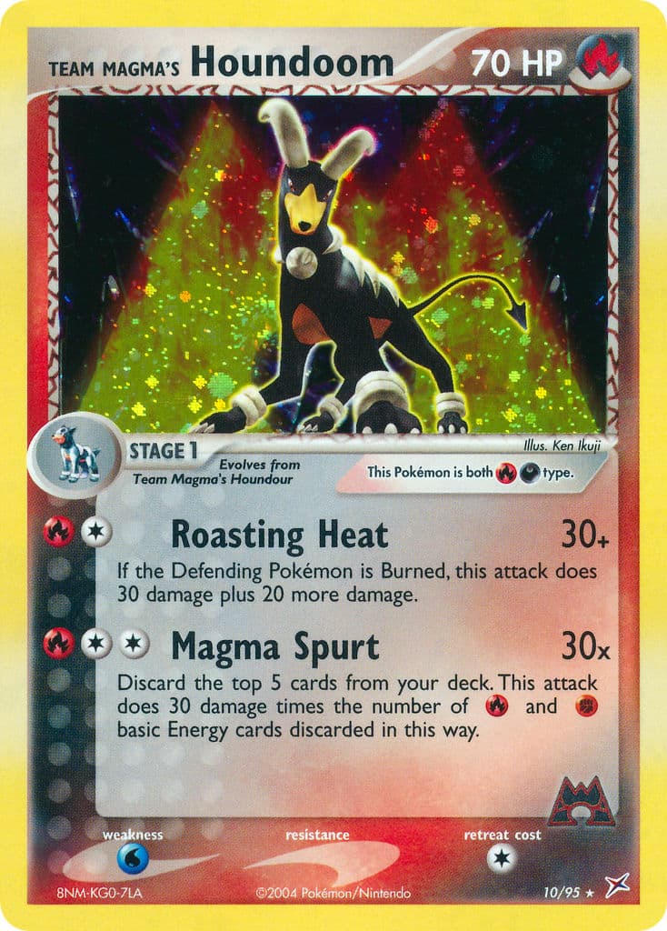 Team Magmas Houndoom — Team Magma vs Team Aqua Pokémon card