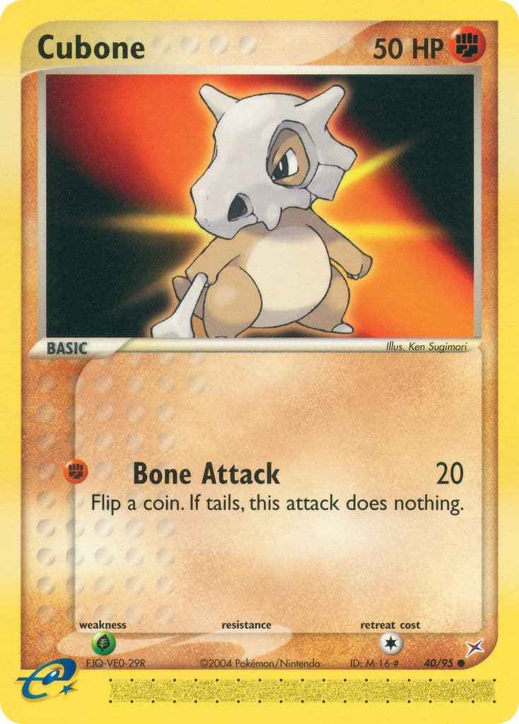 Cubone — Team Magma vs Team Aqua Pokémon card