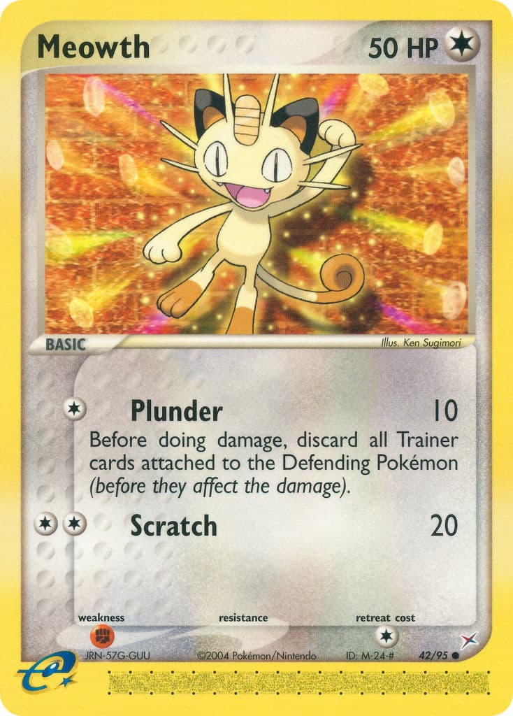 Meowth — Team Magma vs Team Aqua Pokémon card