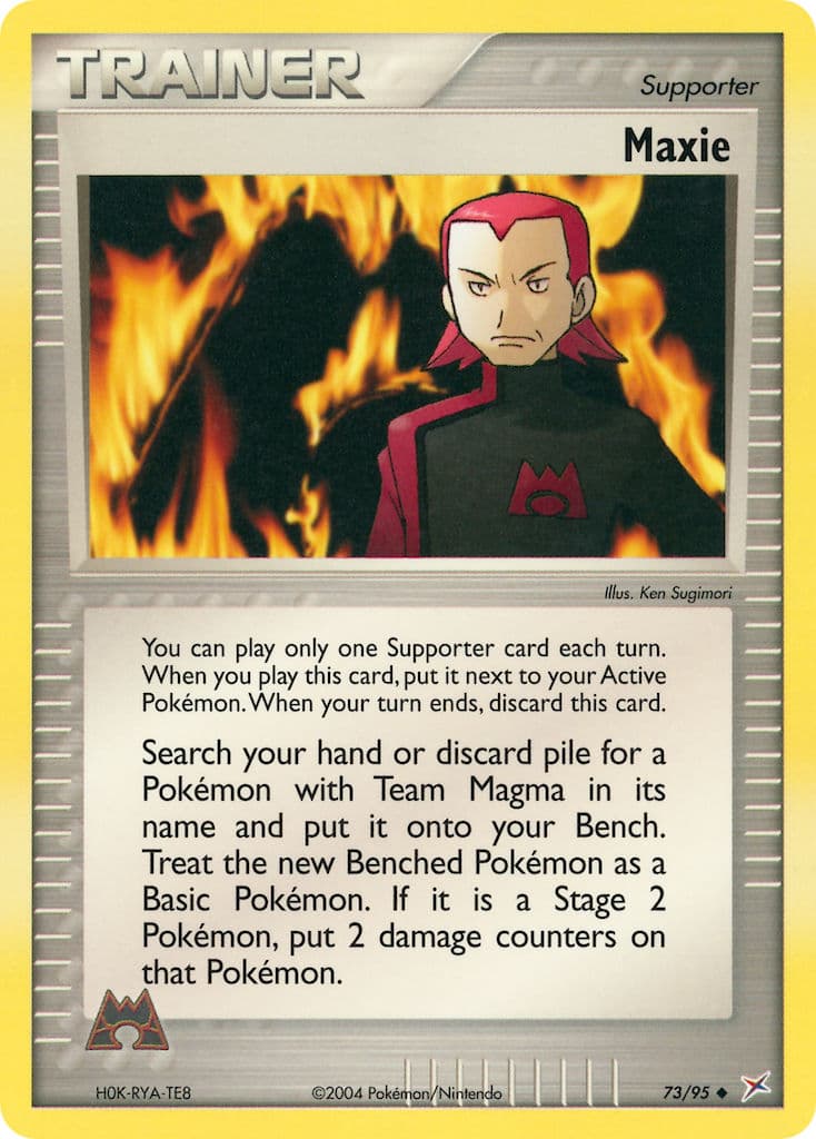 Maxie — Team Magma vs Team Aqua Pokémon card